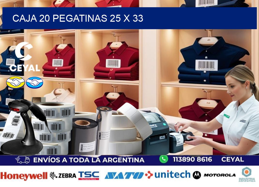 CAJA 20 PEGATINAS 25 x 33
