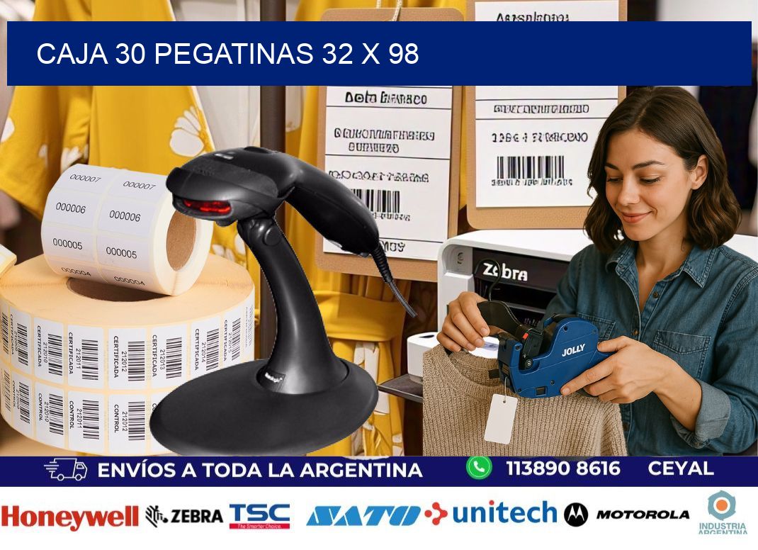 CAJA 30 PEGATINAS 32 x 98