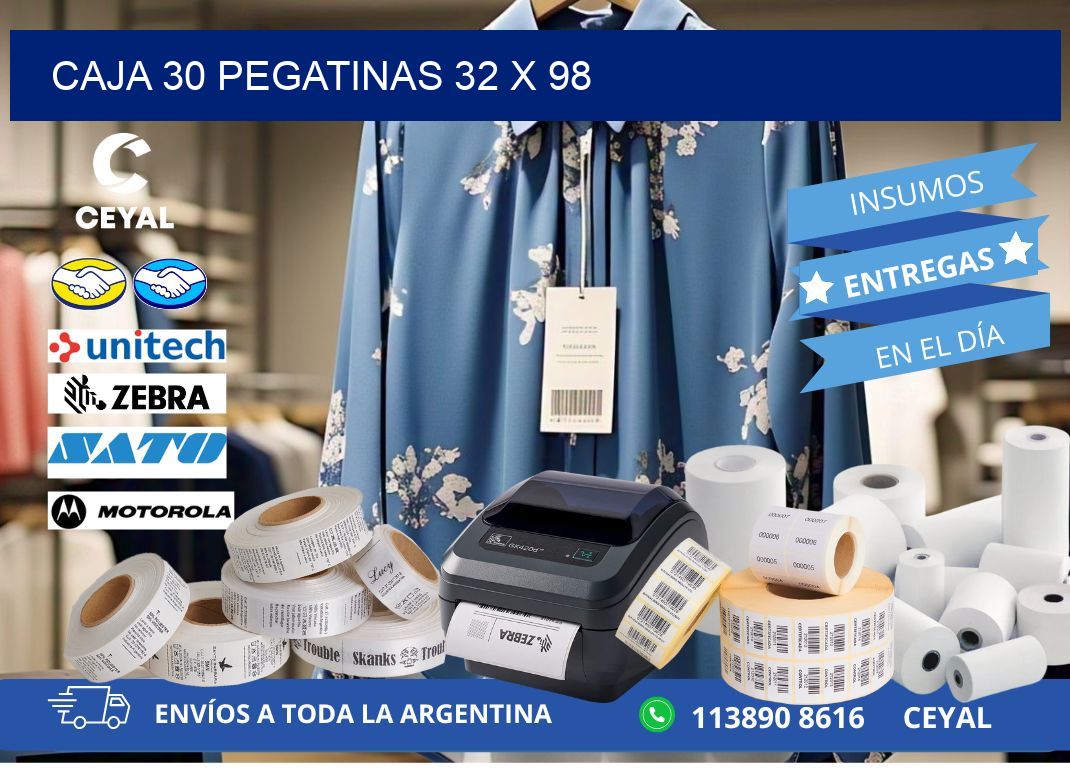CAJA 30 PEGATINAS 32 x 98