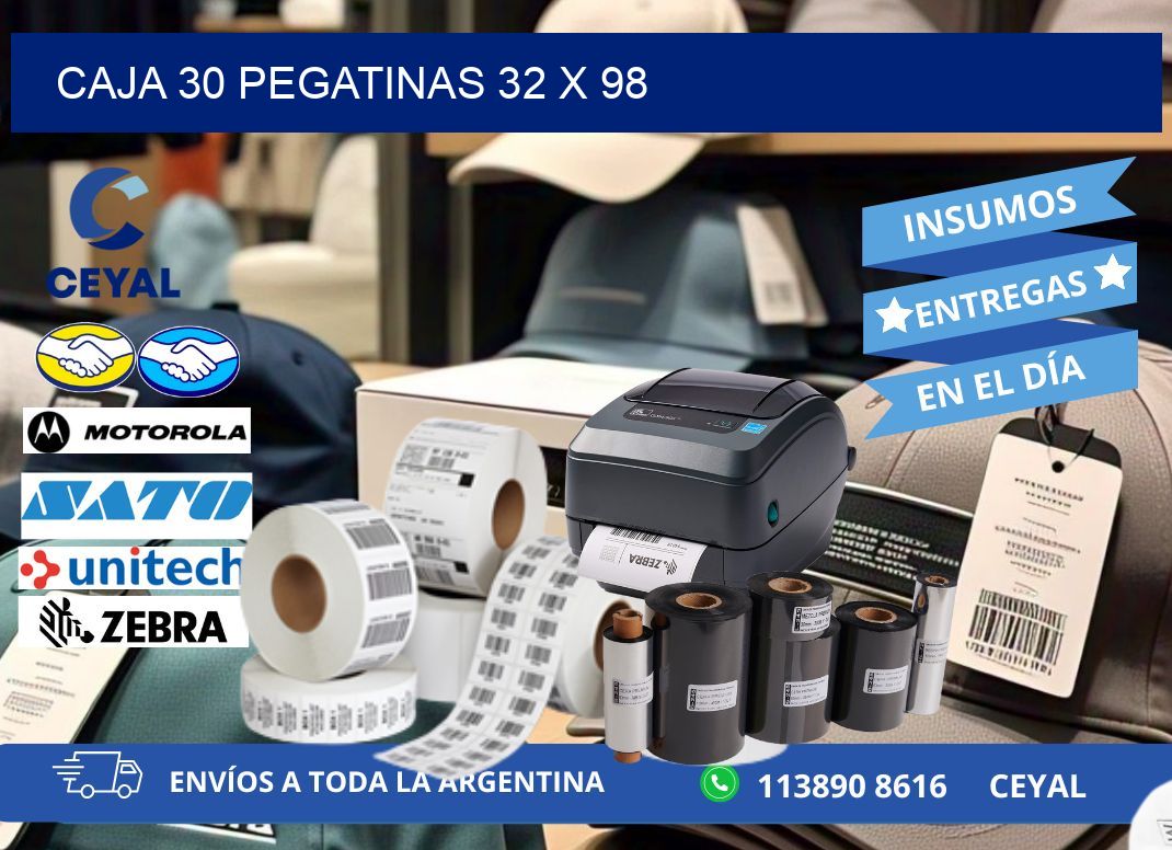 CAJA 30 PEGATINAS 32 x 98