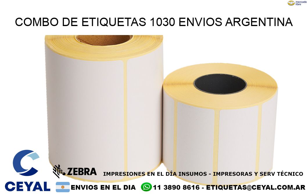 Combo de etiquetas 1030 ENVIOS ARGENTINA