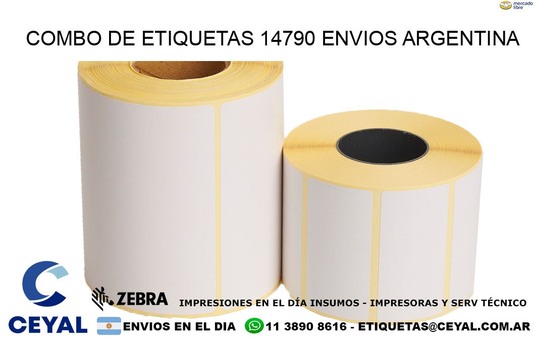Combo de etiquetas 14790 ENVIOS ARGENTINA