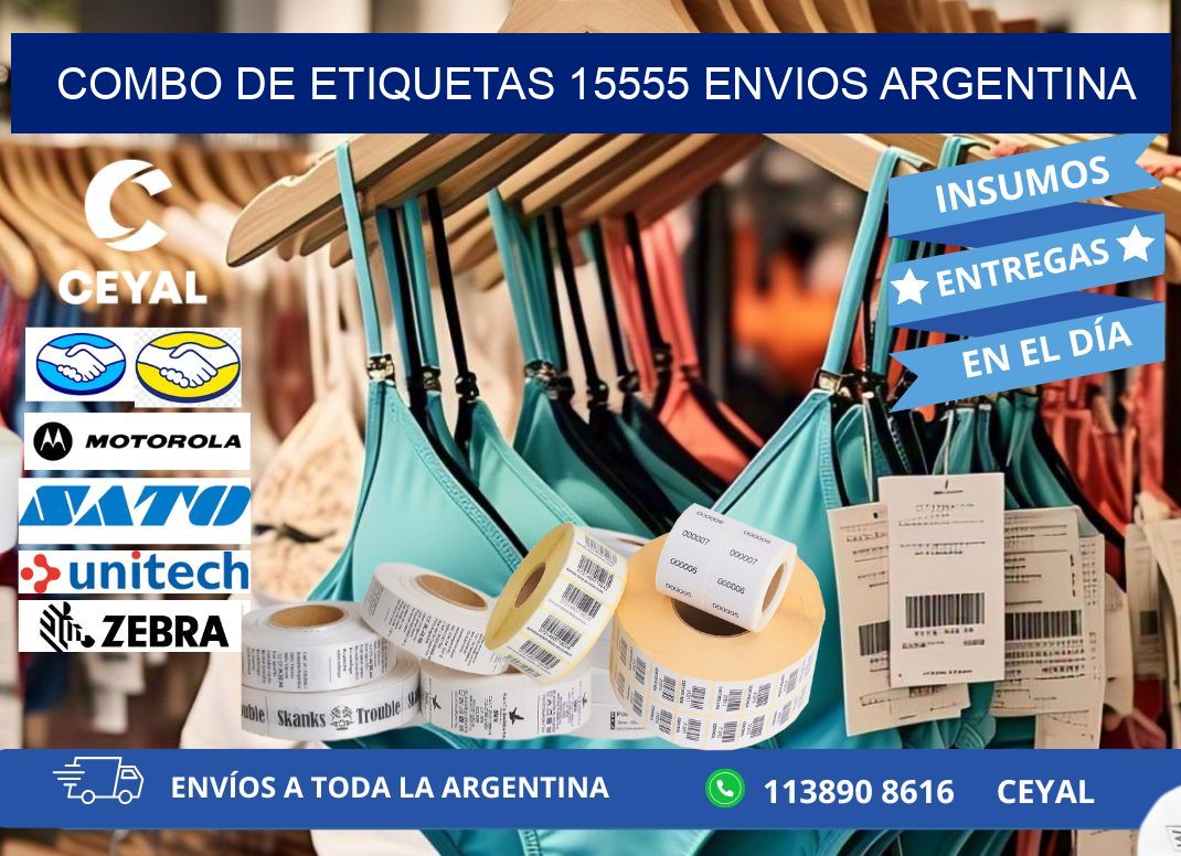 Combo de etiquetas 15555 ENVIOS ARGENTINA
