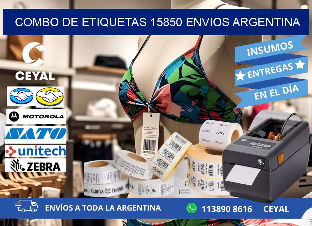 Combo de etiquetas 15850 ENVIOS ARGENTINA
