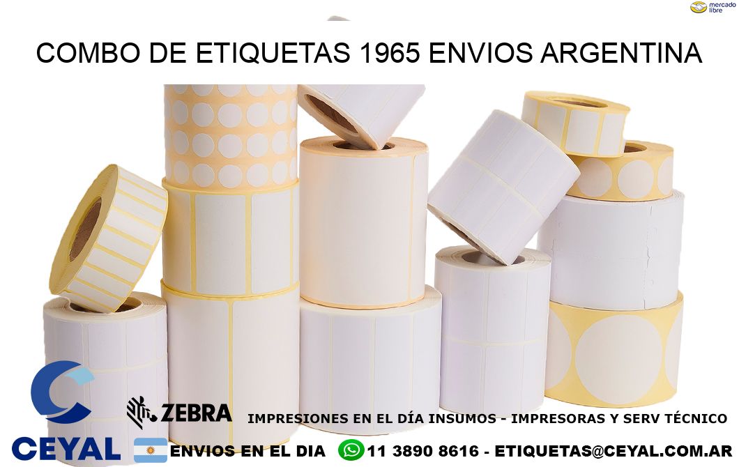 Combo de etiquetas 1965 ENVIOS ARGENTINA