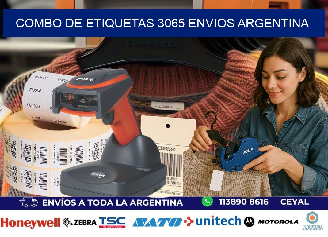 Combo de etiquetas 3065 ENVIOS ARGENTINA