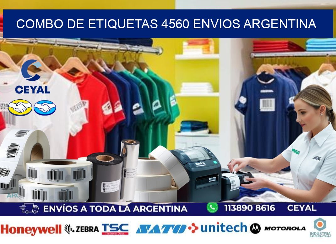 Combo de etiquetas 4560 ENVIOS ARGENTINA