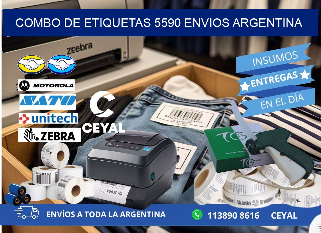 Combo de etiquetas 5590 ENVIOS ARGENTINA