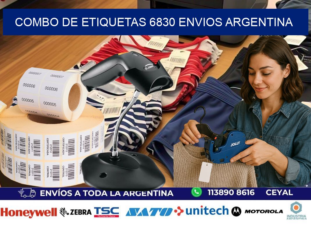 Combo de etiquetas 6830 ENVIOS ARGENTINA