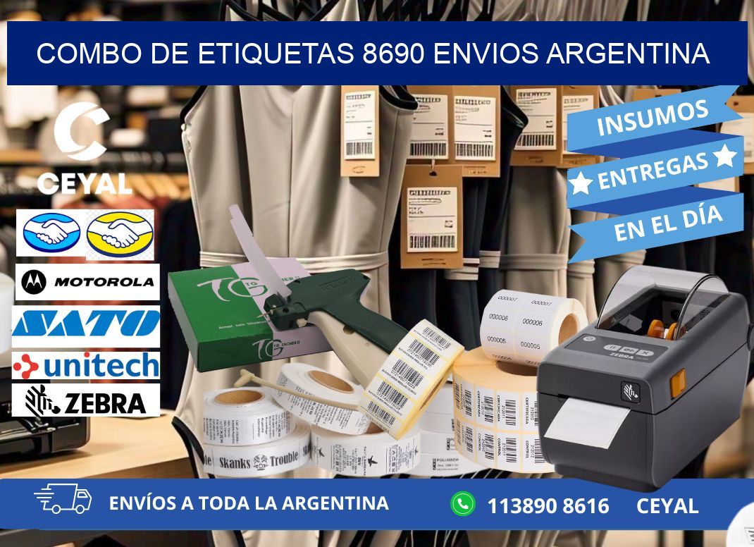 Combo de etiquetas 8690 ENVIOS ARGENTINA