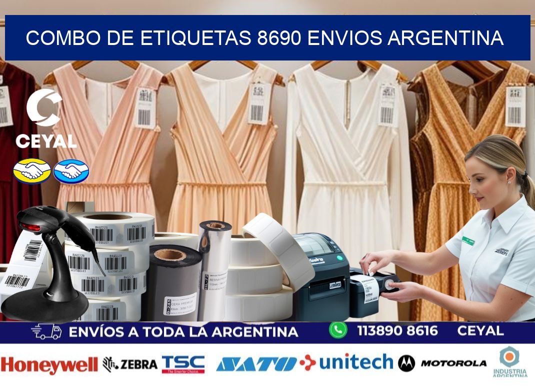 Combo de etiquetas 8690 ENVIOS ARGENTINA