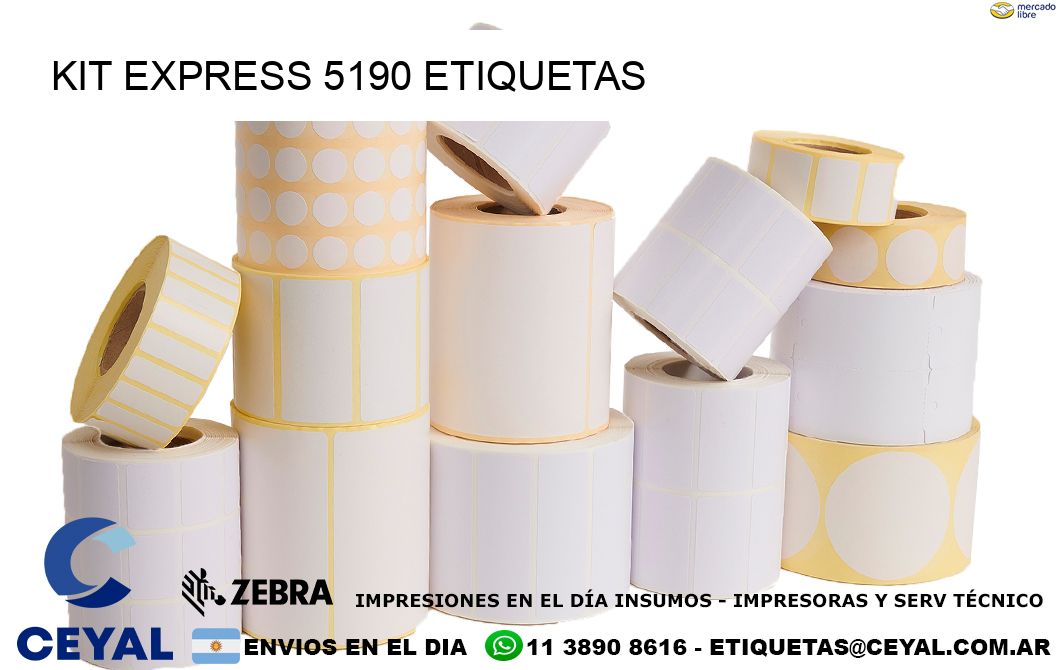 Kit express 5190 etiquetas