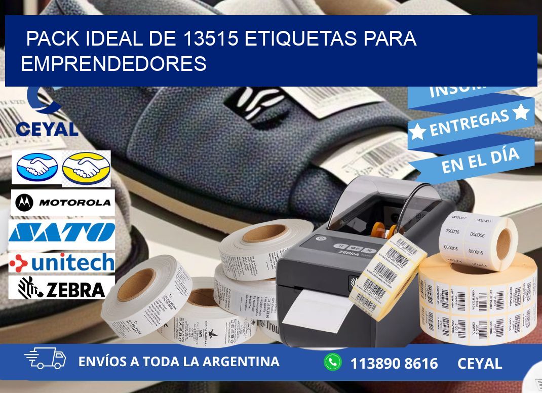 Pack ideal de 13515 etiquetas para emprendedores