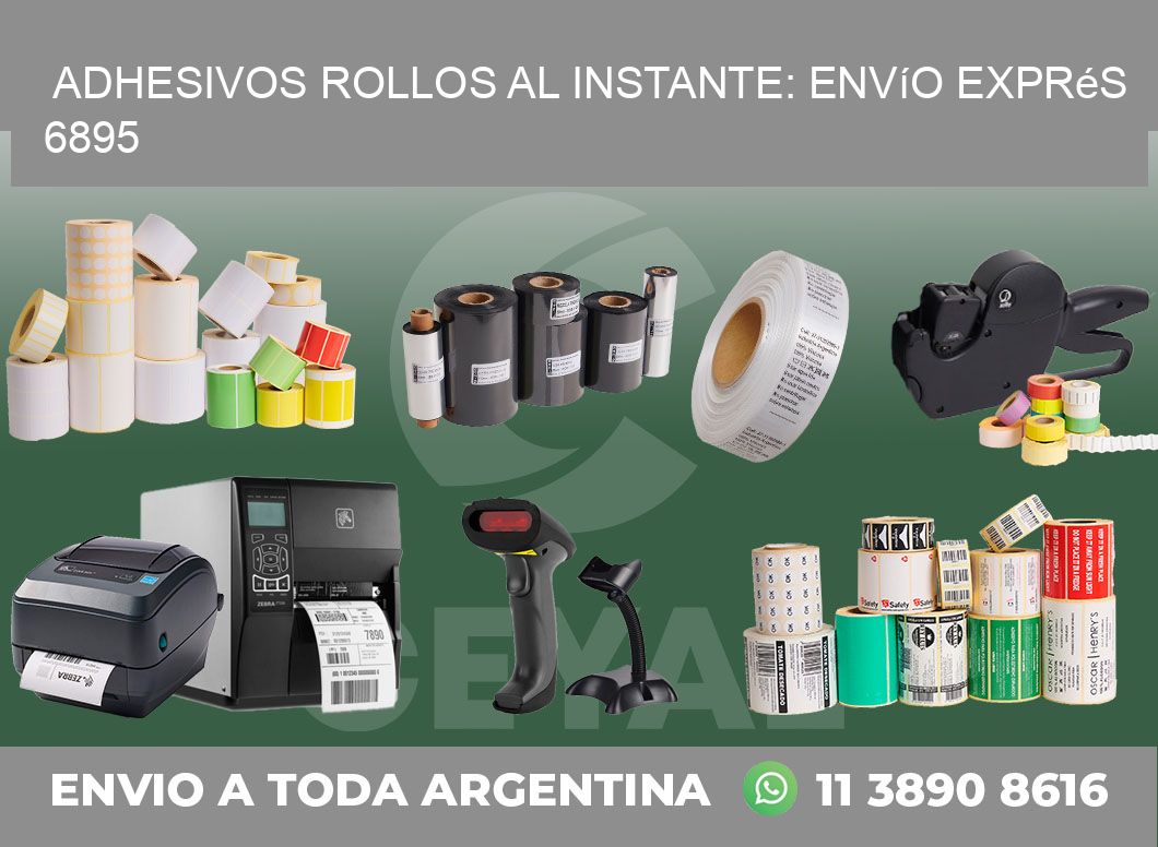 Adhesivos rollos al Instante: Envío Exprés 6895