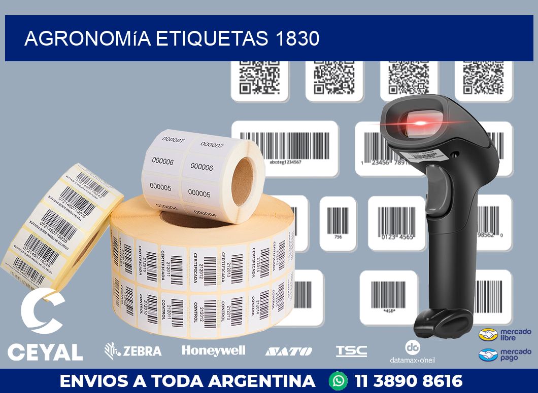Agronomía etiquetas 1830