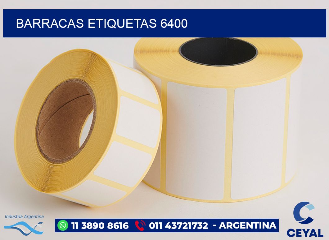 Barracas etiquetas 6400