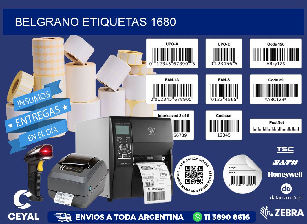 Belgrano etiquetas 1680