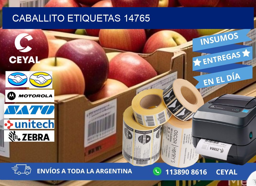 Caballito etiquetas 14765