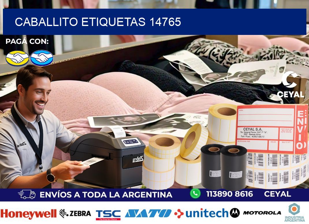 Caballito etiquetas 14765