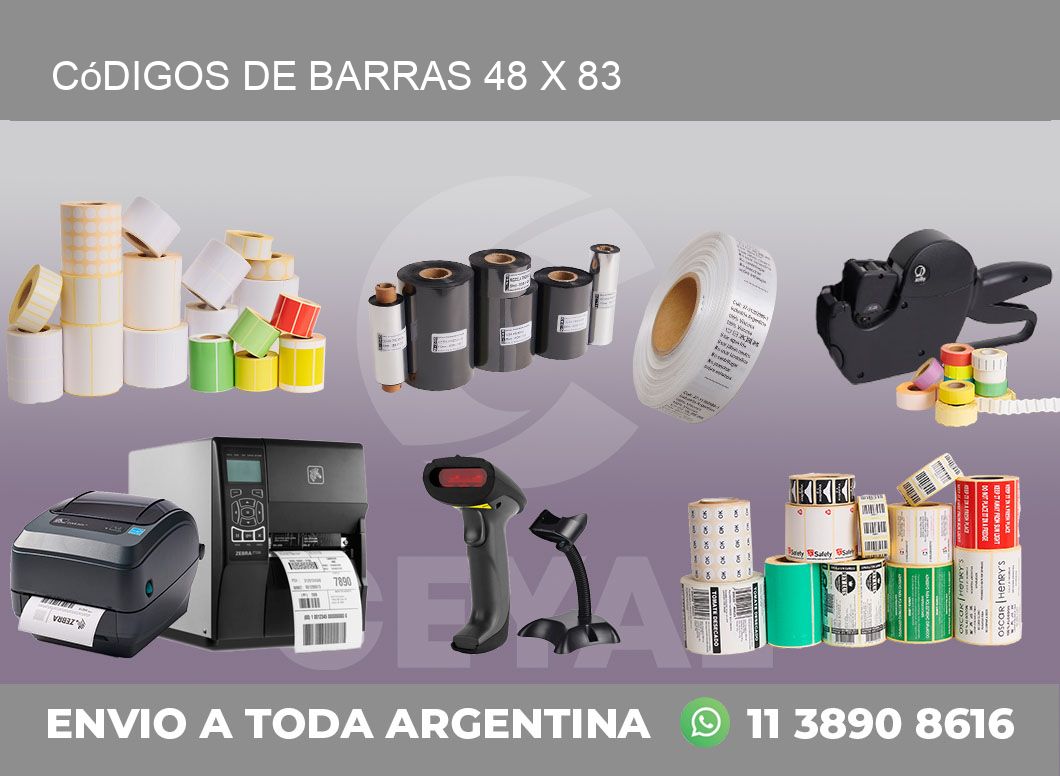 Códigos de Barras 48 x 83