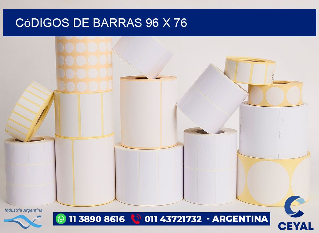 Códigos de Barras 96 x 76