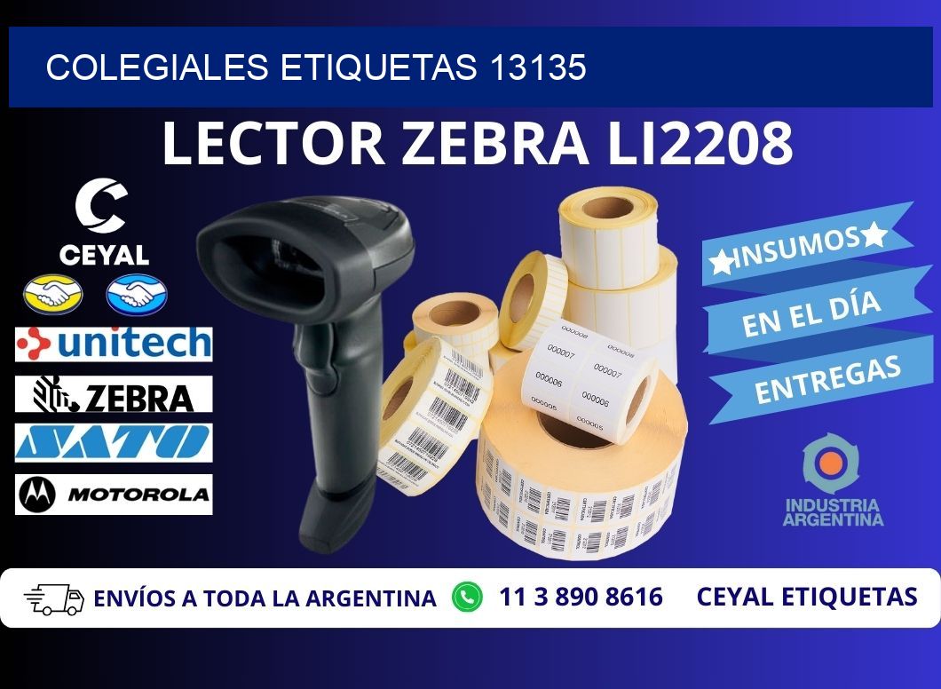 Colegiales etiquetas 13135