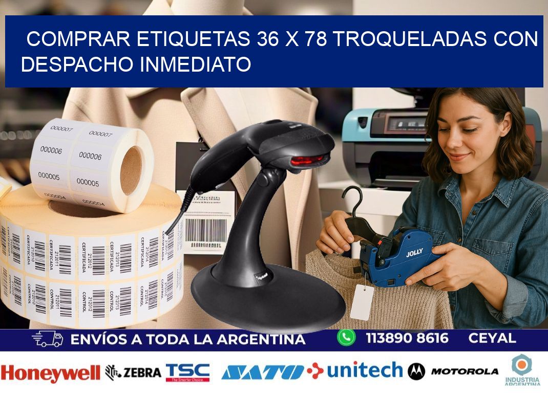 Comprar etiquetas 36 x 78 troqueladas con despacho inmediato