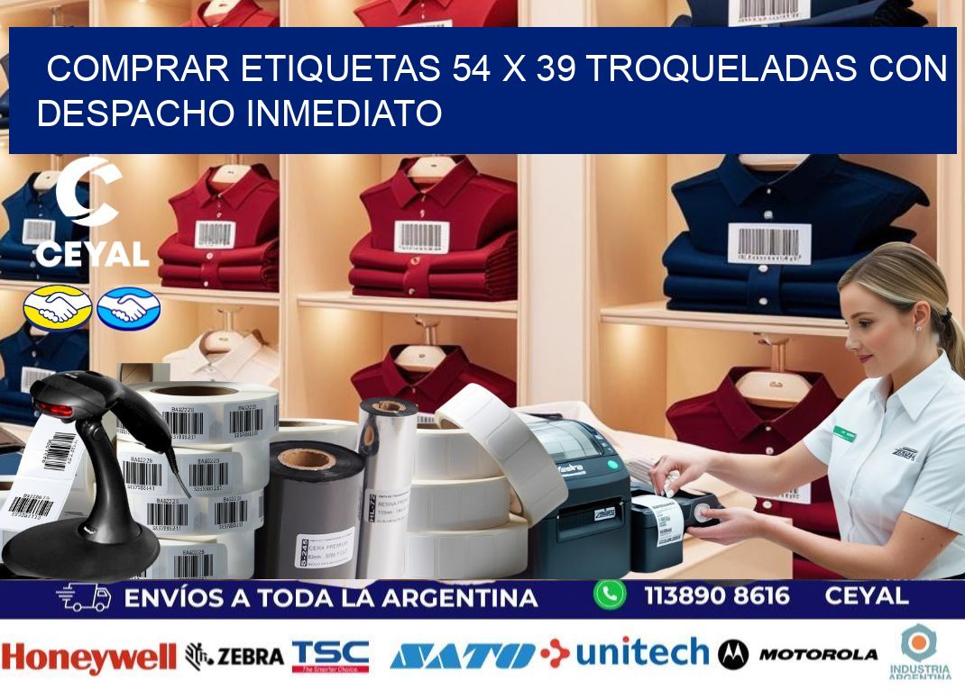 Comprar etiquetas 54 x 39 troqueladas con despacho inmediato