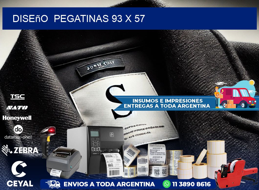 Diseño  PEGATINAS 93 x 57