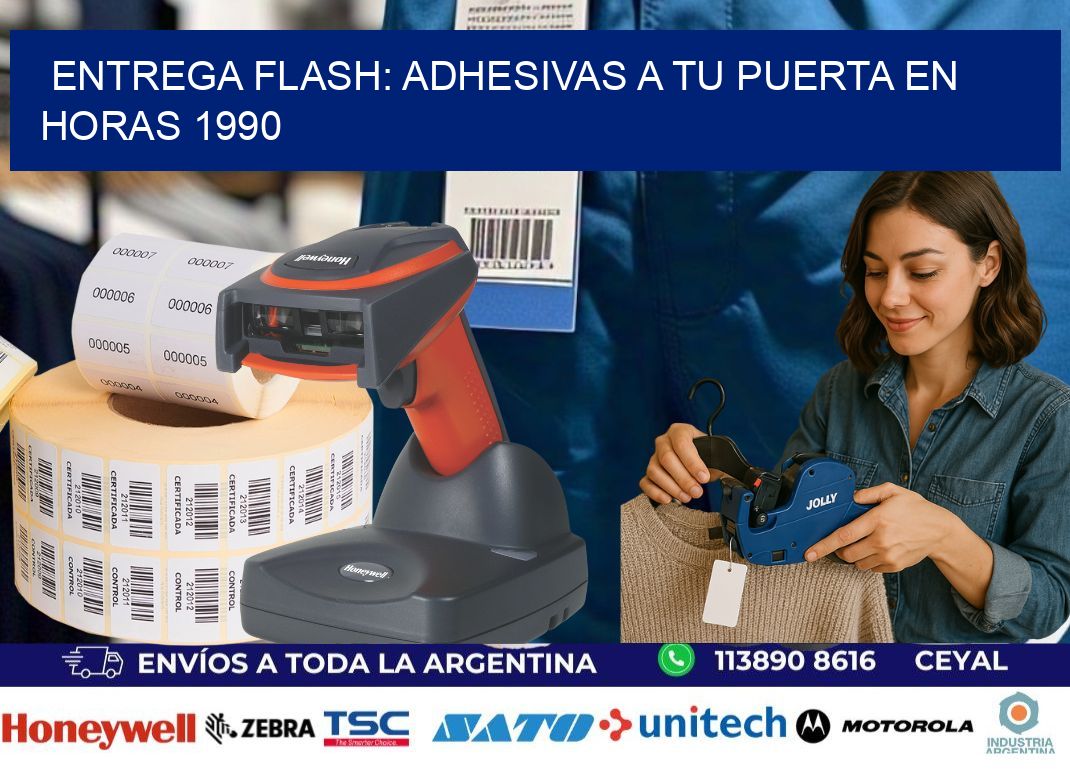 Entrega Flash: Adhesivas A Tu Puerta en Horas 1990