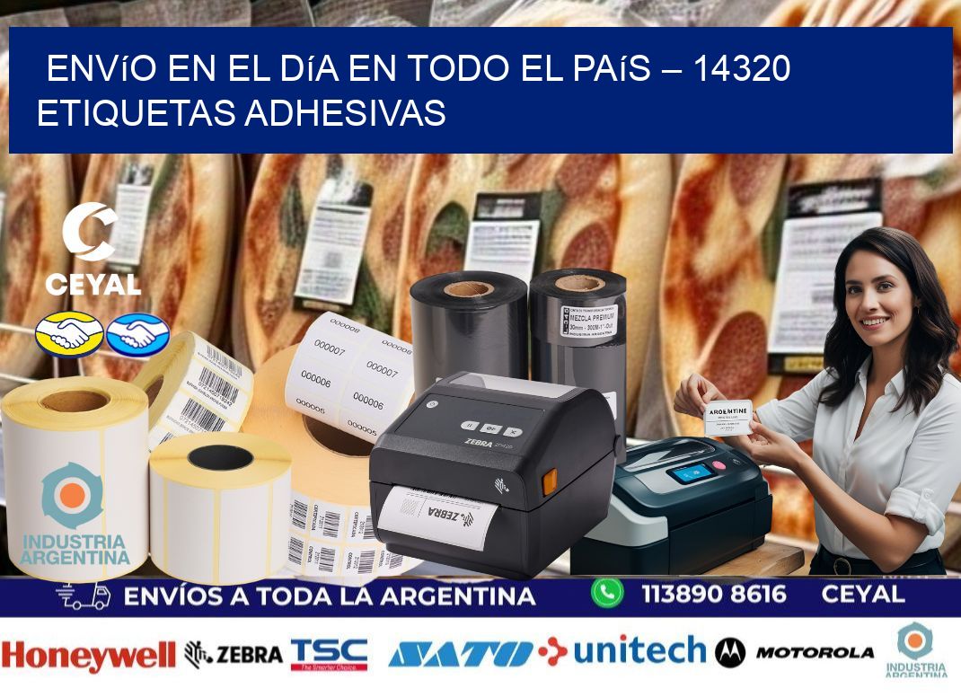 Envío en el Día en Todo el País – 14320 Etiquetas Adhesivas