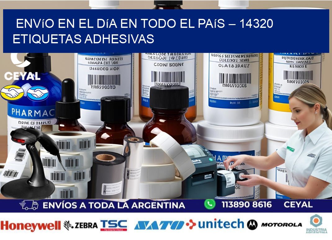 Envío en el Día en Todo el País – 14320 Etiquetas Adhesivas