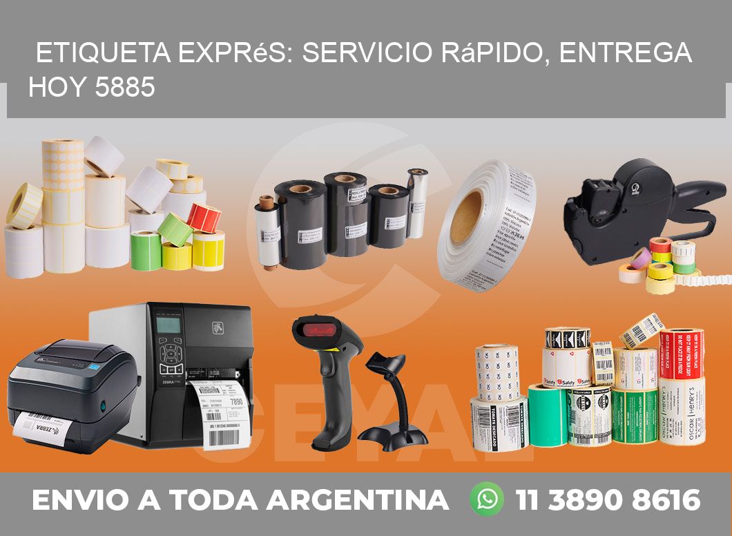 Etiqueta Exprés: Servicio Rápido, Entrega Hoy 5885