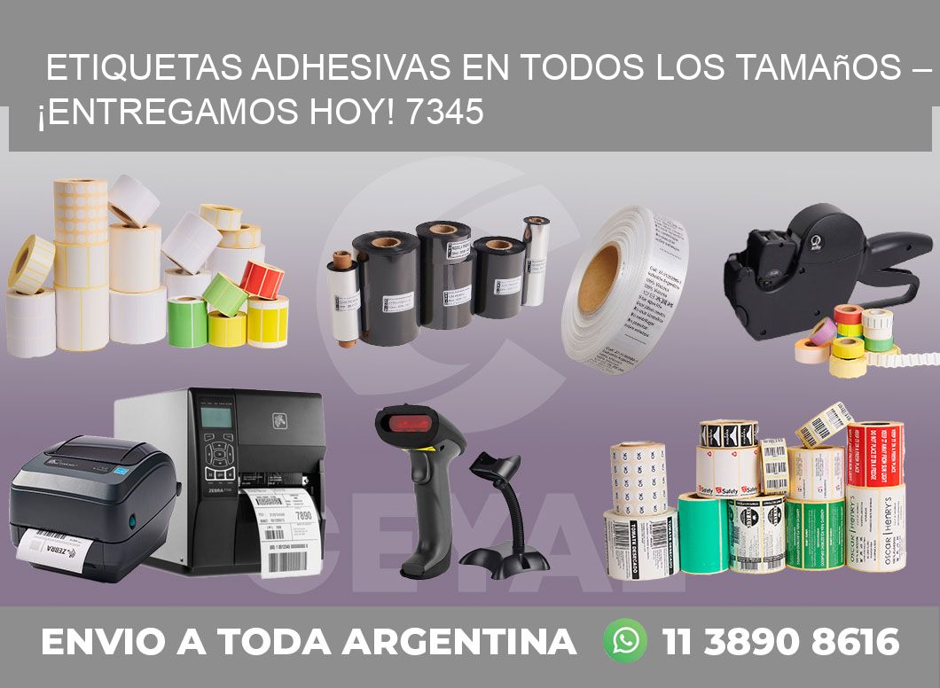 Etiquetas Adhesivas en Todos los Tamaños – ¡Entregamos Hoy! 7345