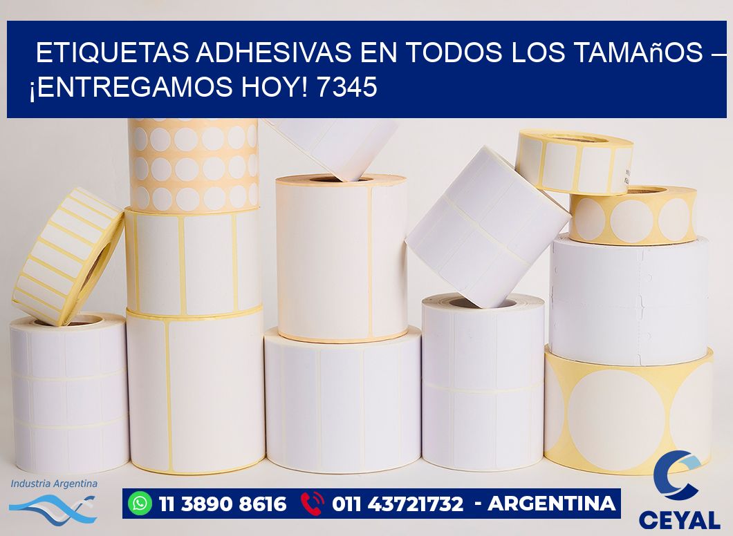 Etiquetas Adhesivas en Todos los Tamaños – ¡Entregamos Hoy! 7345
