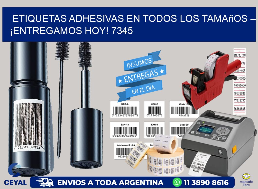 Etiquetas Adhesivas en Todos los Tamaños – ¡Entregamos Hoy! 7345