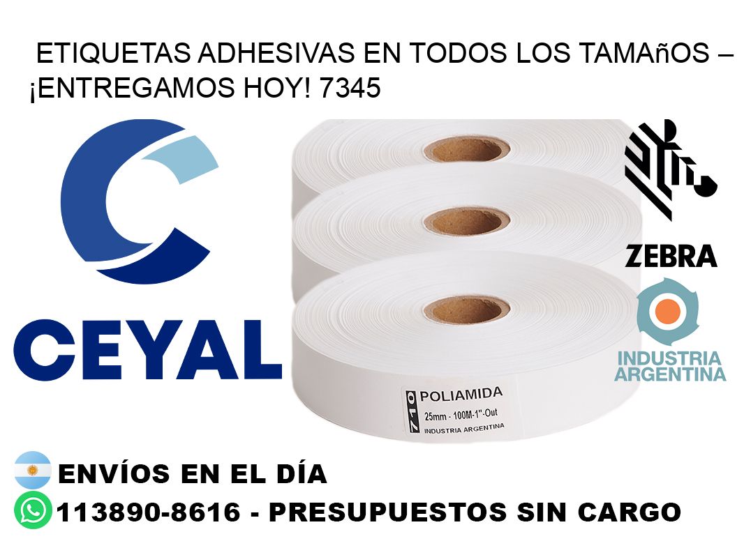 Etiquetas Adhesivas en Todos los Tamaños – ¡Entregamos Hoy! 7345