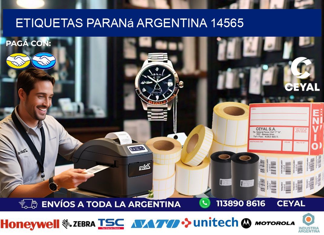 Etiquetas Paraná Argentina 14565