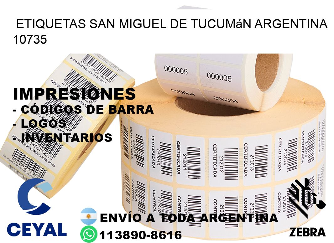 Etiquetas San Miguel de Tucumán Argentina 10735