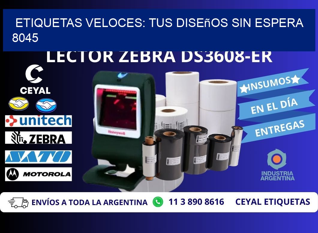 Etiquetas Veloces: Tus Diseños sin Espera 8045
