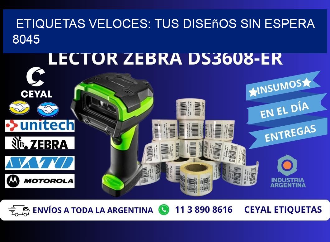 Etiquetas Veloces: Tus Diseños sin Espera 8045