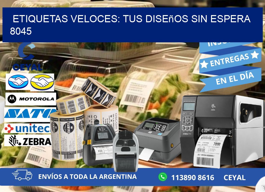Etiquetas Veloces: Tus Diseños sin Espera 8045