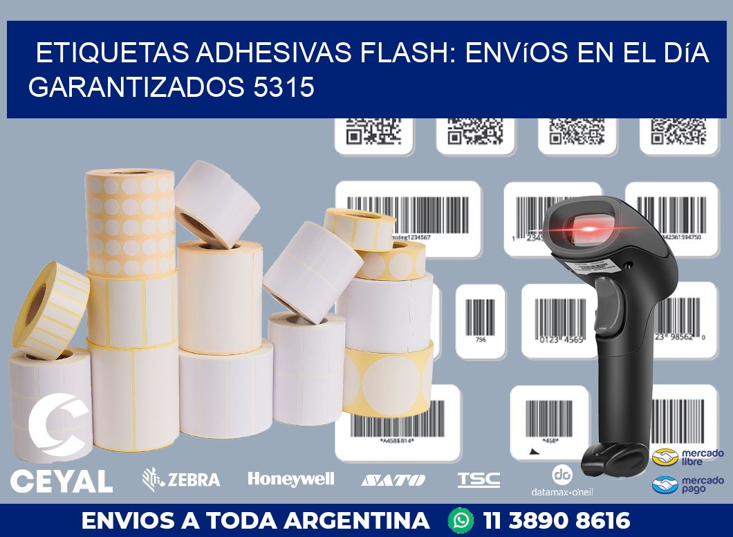Etiquetas adhesivas Flash: Envíos en el Día Garantizados 5315