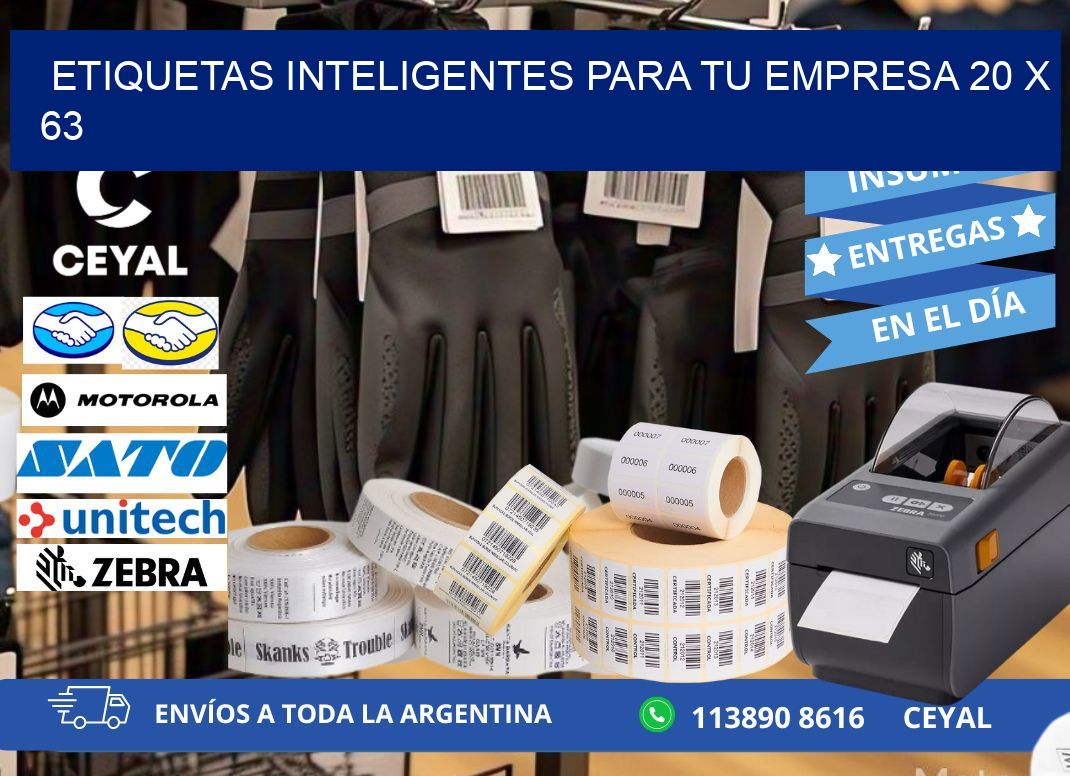 Etiquetas inteligentes para tu empresa 20 x 63