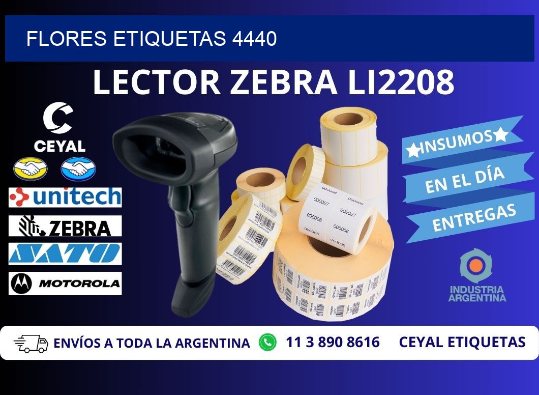 Flores etiquetas 4440