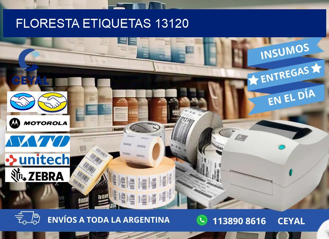 Floresta etiquetas 13120