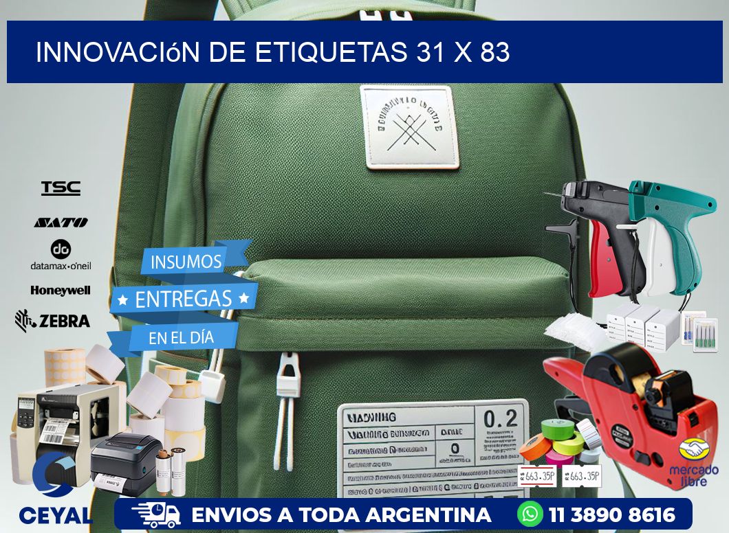 Innovación de etiquetas 31 x 83