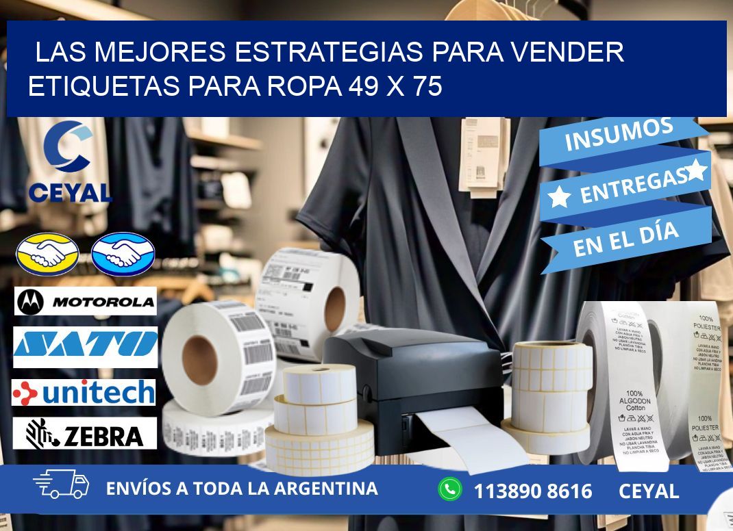 Las Mejores Estrategias para Vender Etiquetas para Ropa 49 x 75