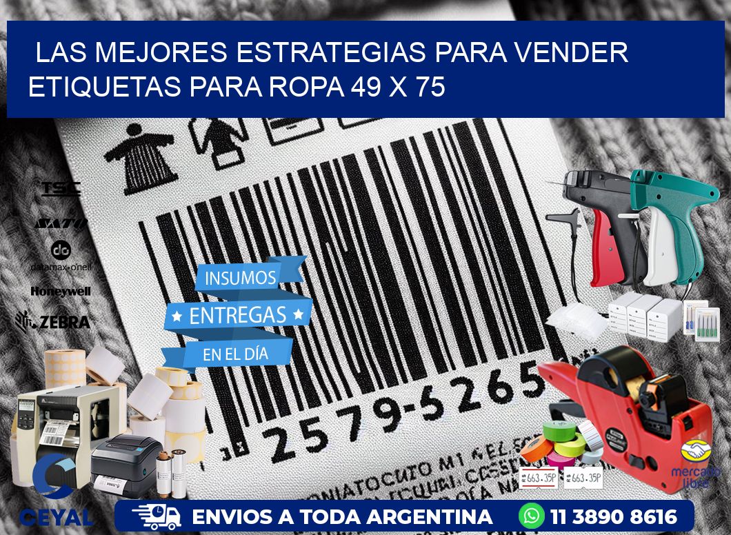 Las Mejores Estrategias para Vender Etiquetas para Ropa 49 x 75