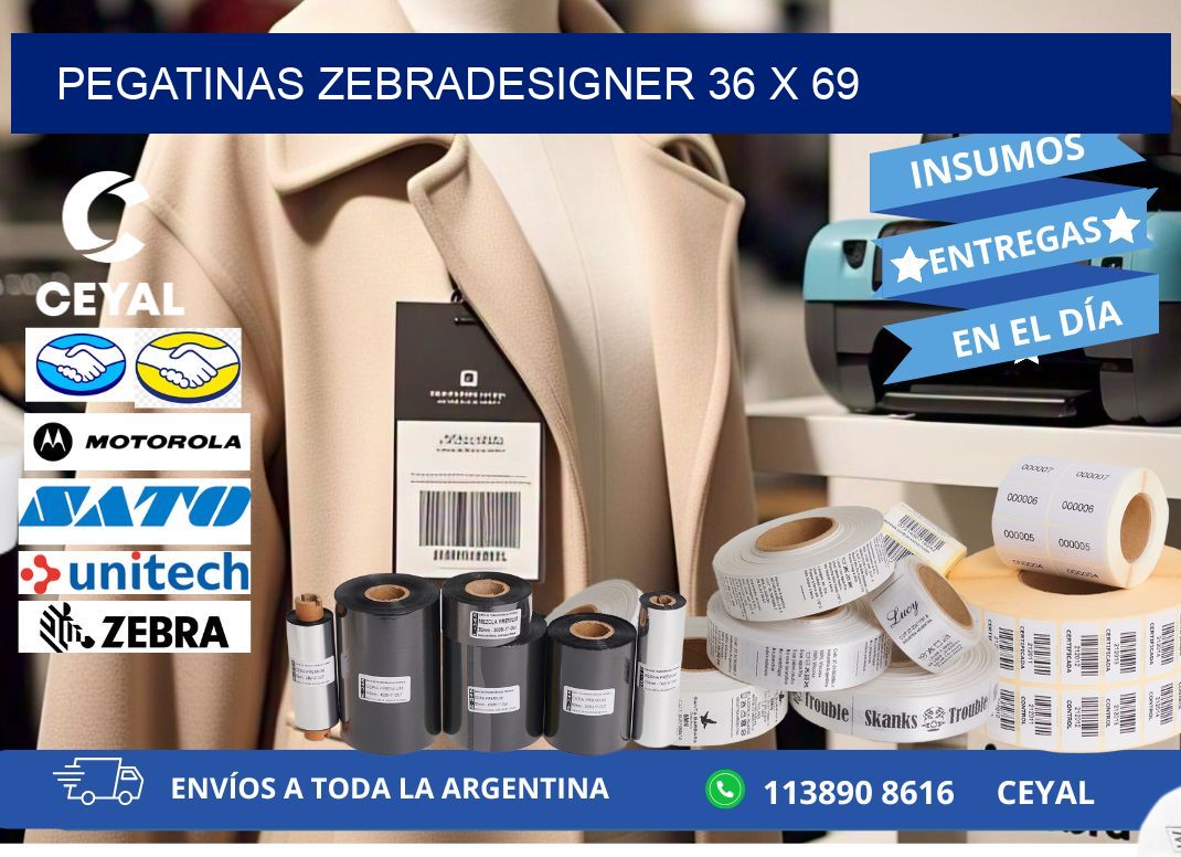 PEGATINAS zebradesigner 36 x 69